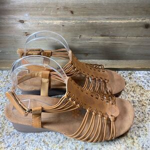 Bare Traps Trudy Sandal Sz 9 Brown leather